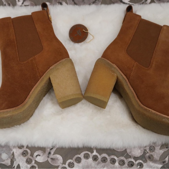 Lauren Ralph Lauren Marianna Womens Suede Chelsea Boots, 5.5B - Picture 5 of 8